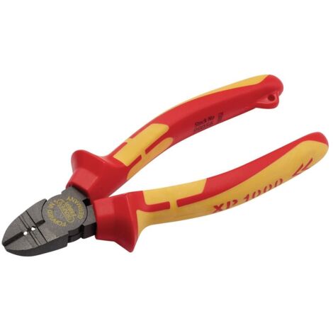 Draper XP1000 VDE Certified 160mm Side Cutter/Stripper with Tether for Electrical and Wiring Applications