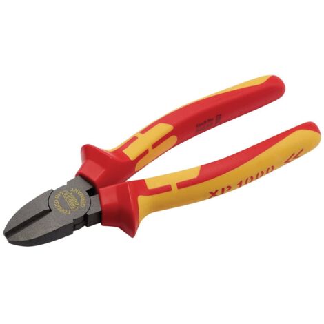 Draper XP1000 VDE Certified 180mm Diagonal Side Cutter Pliers for Electrical and Precision Cutting