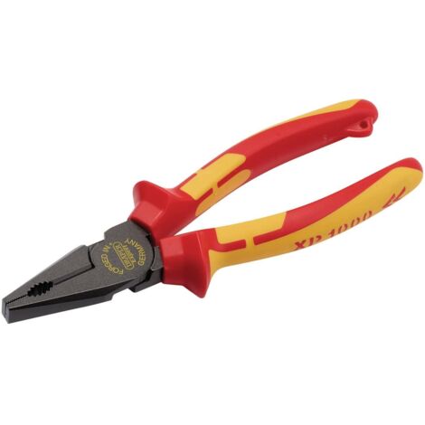 Draper XP1000 VDE Hi-Leverage Combination Pliers, 180mm, Tethered, Model 99503
