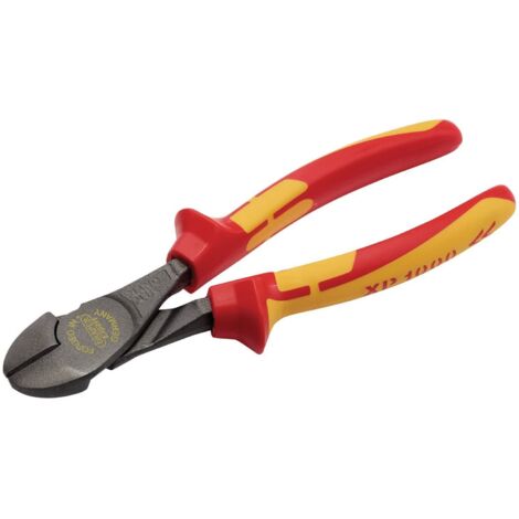 Draper XP1000 VDE Hi-Leverage Side Cutter, 180mm - Professional Electrical Wire Cutting Tool (Model 94632)