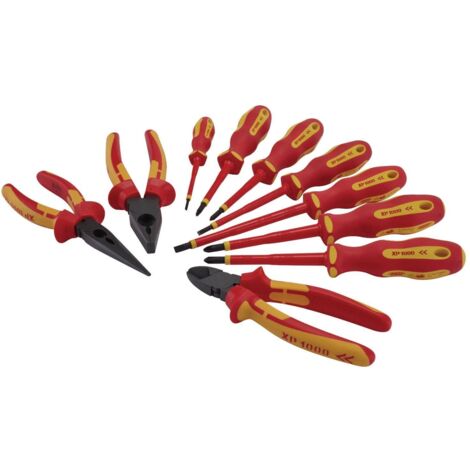 Draper XP1000 VDE Insulated Screwdriver and Pliers Set (10 Pieces) – Model 94859