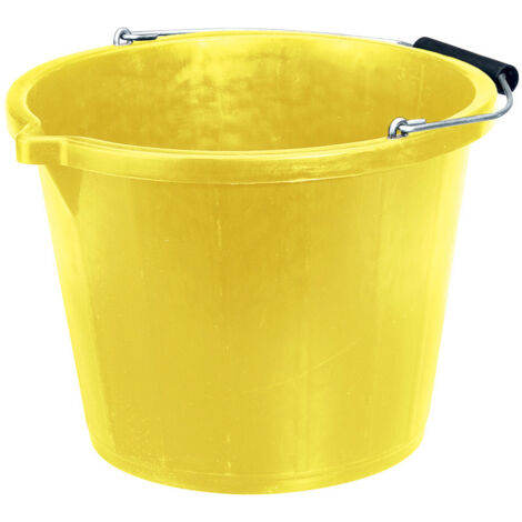 Draper Yellow Contractor Bucket (14.8L / 10636) – Heavy-Duty Utility Bucket for Construction and DIY Projects