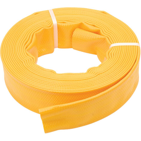 Draper Yellow Layflat Hose 10m x 38mm – Durable Flexible Water Delivery Pipe for Gardening and Industrial Use