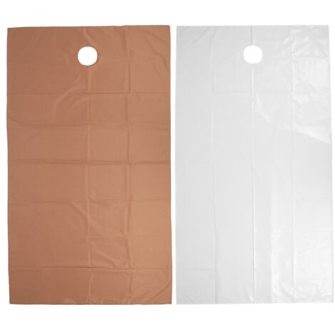 Drapes de Spa avec Ouverture Visage pour Table de Massage - Blanc Café Foncé