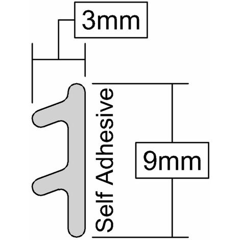 Draught Excluder 6m Brown Acoustic Silent Seal 2 In 1 Self Adhesive Stormguard