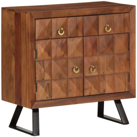 Drawer Cabinet Honey Brown 70x35x70 cm Solid Wood Acacia vidaXL