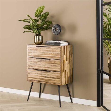 Drawer Cabinet Strip Teca 3 drawers