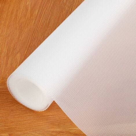 1roll PEVA Drawer Liner, White Anti-slip Shelf Liner, Cabinet Liner For  Home