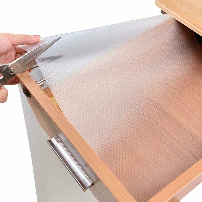 Drawer Mat, Versatile Drawer Mat Anti-Slip Mat, Cuttable, Waterproof, for Drawers and Kitchen, Shoes, Shelves, Refrigerator, Home, Office, 150 x 45cm