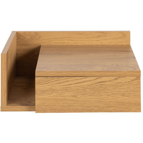Drawer – Table de chevet murale réversible en MDF – Bois clair – Dimensions L40 x P32 x H16,5 cm – Design compact pour petits espaces