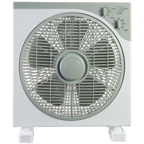 Dr.C Ventilatore Box Grigio 30 cm da 35W - con Timer e Tre Velocità