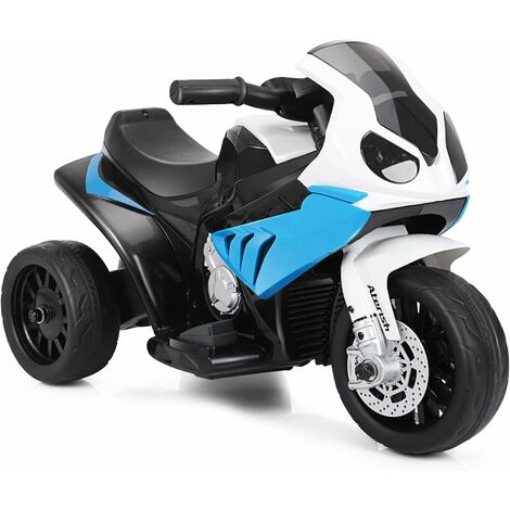 HOMCOM Moto Elettrica Bambini 3-5 Anni Batteria 6V e Velocità 3km/h