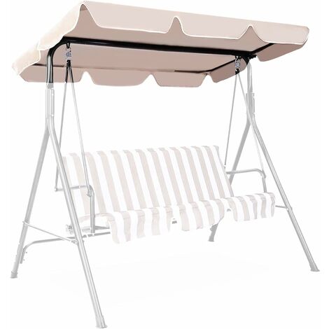 Housse De Rechange Pour Auvent D'aire De Jeux - Toile Oxford Imperméable Anti-UV, 122x225 Cm - 2