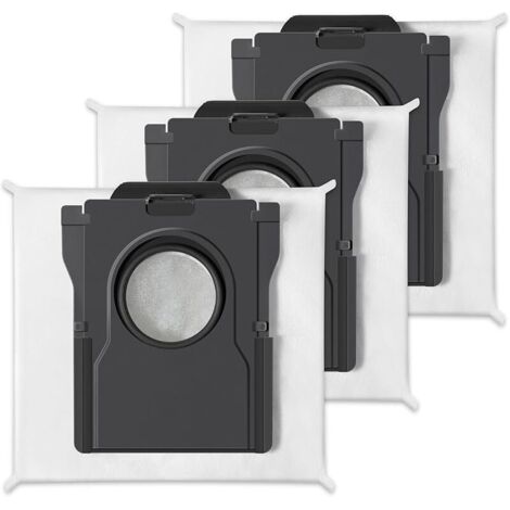 DREAME 3 sacs à poussière de 3,2 L compatibles DREAME L10s Ultra Gen2/L50 ProUltra/X50 Ultra/X50 Master/L40s Pro Ultra/L40UltraAE/Aqua10 Ultra série/Matrix10 Ultra