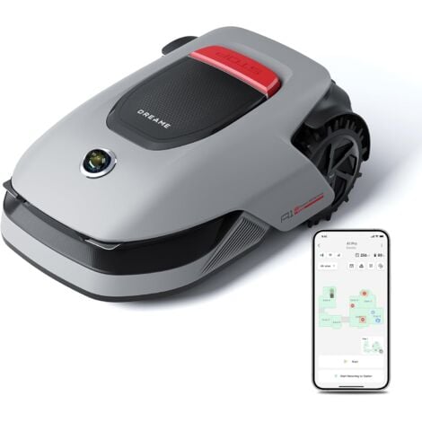 DREAME A1 Pro Tondeuse robotisée Intelligente, Tondeuse à Gazon robotisée sans Fil périmétrique, 2000 m², Contrôle Via App, OmniSense,Gestion intuitive des Zones, Évitement Intelligent des Obstacles