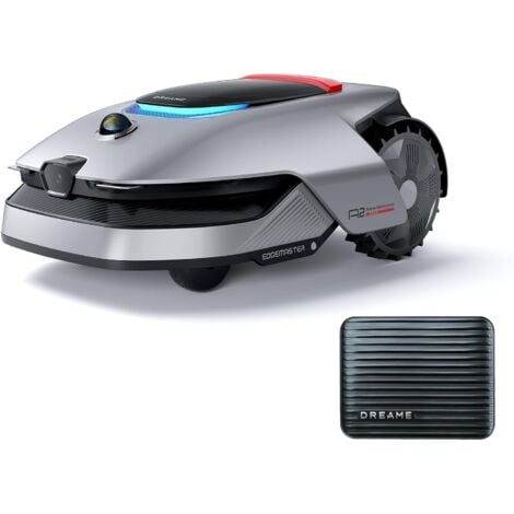 DREAME A2 Robot Tagliaerba, Rilevazione Automatica dei Bordi, Mappatura Dual-Fusion e Rilevamento degli Ostacoli con Tecnologia OmniSense 2.0, Mappatura Precisa a fino a 3000m², Pendenza di 26,5°