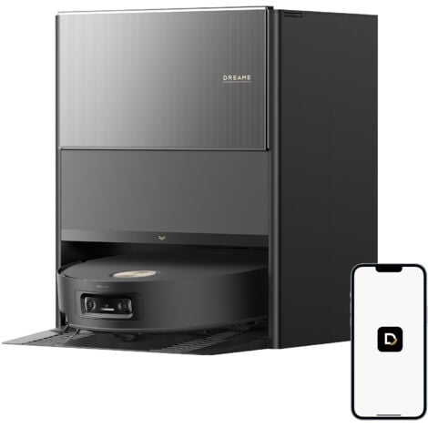 DREAME Aqua10 Ultra Roller Complete Robot Aspirapolvere, Autopulizia Rullo, Supera Ostacoli da 8cm, Auto-Svuotamento, Aspirazione 30.000 Pa, Evita Oltre 240 Oggetti, Controllo Vocale Intelligent