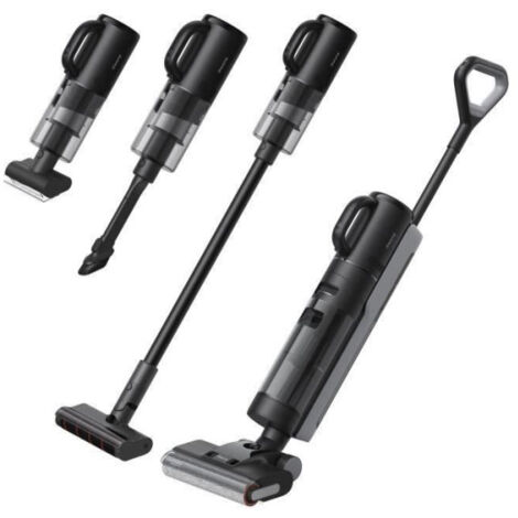 Dreame – Aspirateur balai sans fil 300W – Autonomie 35/60 min – Réservoir 900 ml – Nettoyage eau et poussière – Écran LED