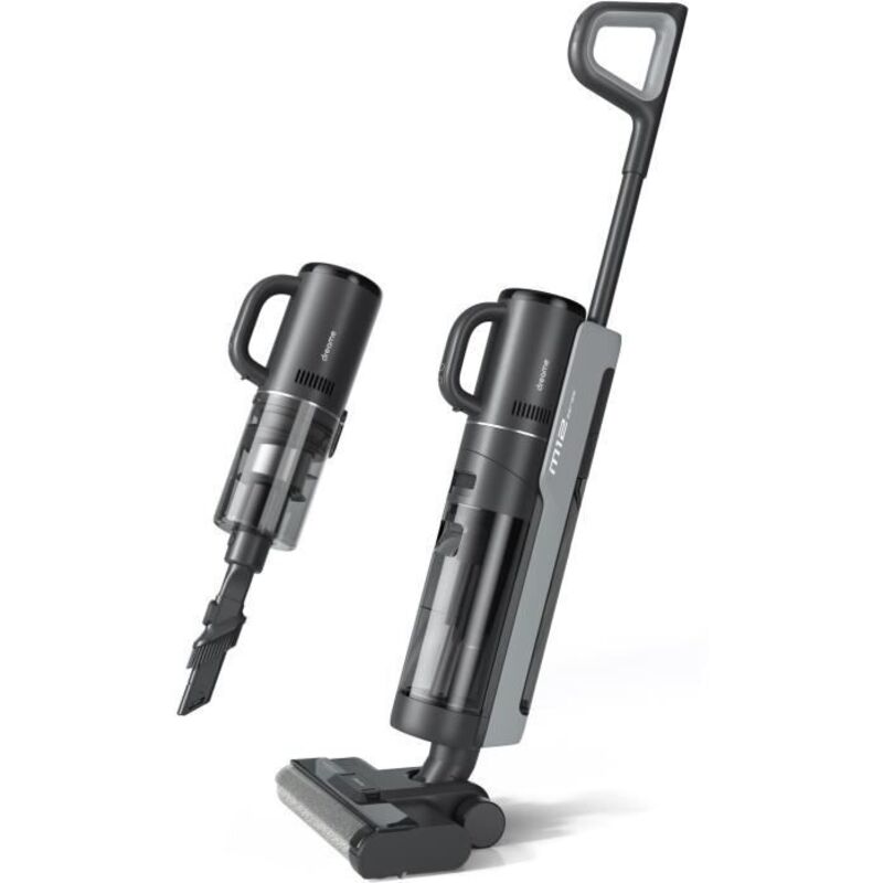 Dreame M12 Aspirateur-balai 2 en 1 Batterie Sec&humide Sans sac 300 W Noir 4 Ah