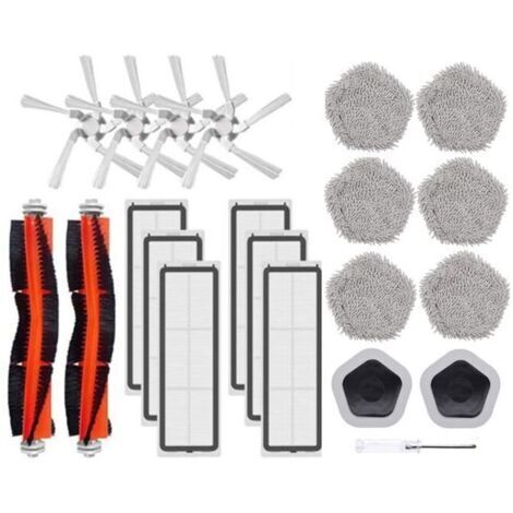 Dreame Bot W10&W10 Pro Robot Aspirateur Accessoires Brosse LatéRale Principale Filtre Vadrouille Chiffon et Porte-Vadrouill