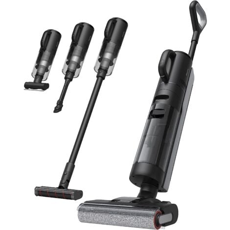 DREAME H12 Dual Nass- und Trockensauger Komplett staubsauger, 16 KPa, 4-in-1 kabelloser Mehrflächenstaubsauger, Selbstreinigung in einem Schritt mit Heißlufttrocknung