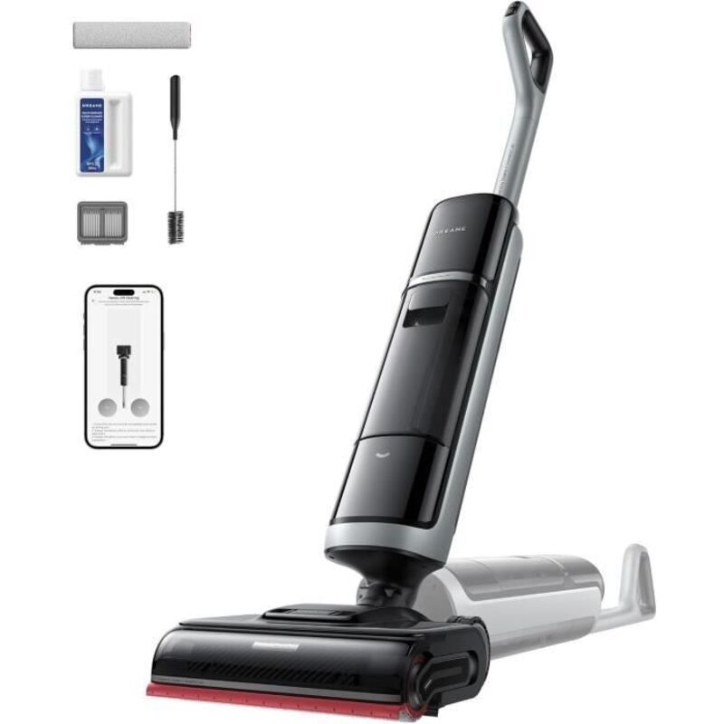 Dreame Nass-Trocken-Sauger "H15 Pro Heat" 22.000Pa Saugkraft, KI-gesteuerter Hebearm, selbstreinigende Bürste