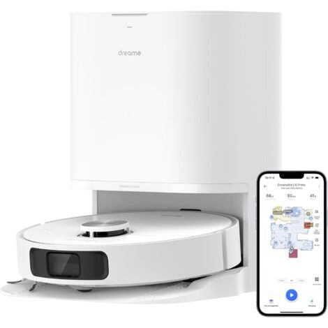 DREAME L10 Prime Robot Aspirapolvere con Sollevamento del Mocio da 7 mm, Mocio Autopulente, Navigazione LDS, Aspirazione 4000Pa, Mappatura 3D, WiFi/APP/Alexa