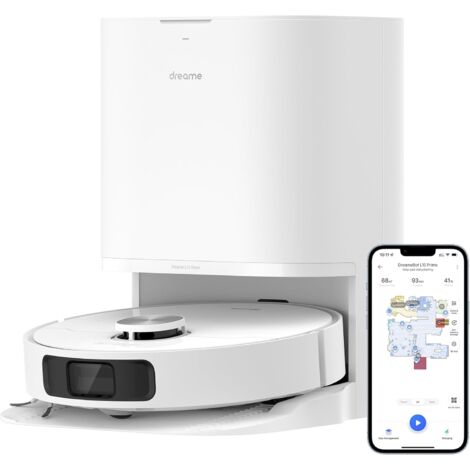 DREAME L10 Prime Robot Aspirapolvere con Sollevamento del Mocio da 7 mm, Mocio Autopulente, Navigazione LDS, Aspirazione 4000Pa, Mappatura 3D, WiFi/APP/Alexa