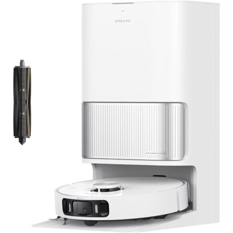 DREAME L40 Ultra AE Robot Aspirapolvere Lavapavimenti, Aspirazione 19.000 Pa, Auto-Pulizia dei Moci con Acqua Calda a 75°C, Diverse Spazzole e Moci Flessibili, Svuotamento Automatico