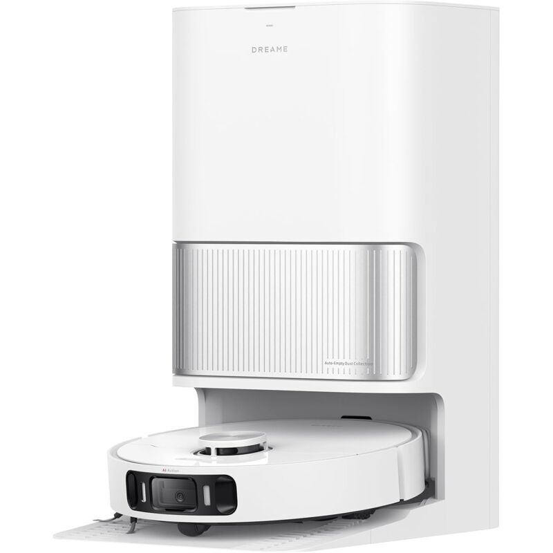 DREAME Aspirateur robot  L40 Ultra AE 2en1 avec fonction serpillire puissance daspiration 19000Pa anti-emmlement blanc
