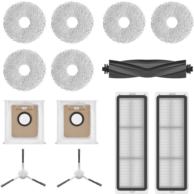 Image of Kit Accessori L10s Ultra e L10 Ultra, 1x Spazzola principale, 2x Spazzole laterali 2x Filtri antipolvere, 2x Sacchetto per la raccolta polvere, 3x