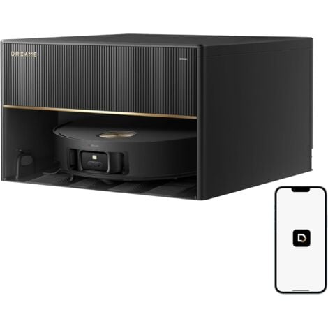 DREAME X50 Master Robot Aspirapolvere con Stazione Base Compatta da 24,9 cm, Stazione Base 8 in 1, Sistema di Superamento Ostacoli Efficace, Aspirazione Fino a 20.000 Pa, Spazzola Antigrovigli