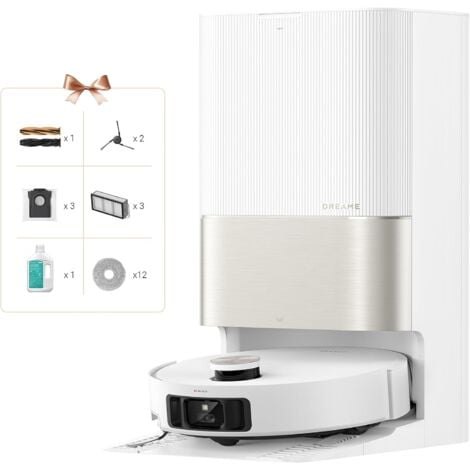 Dreame X50 Ultra Complete Weiß Staubsauger Roboter mit Absaugstation, Saugroboter mit Wischfunktion