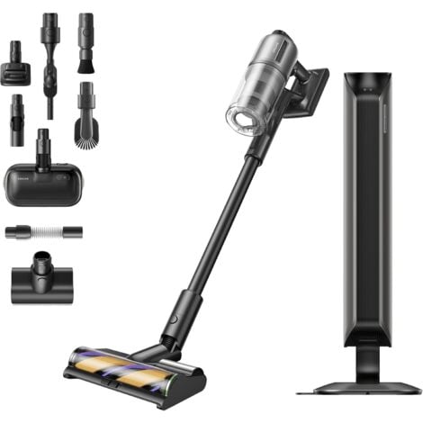 Dreame Z40 Station Nass Trockensauger– Kabelloser Stielstaubsauger mit automatischer Leerung, Reinigungsstation