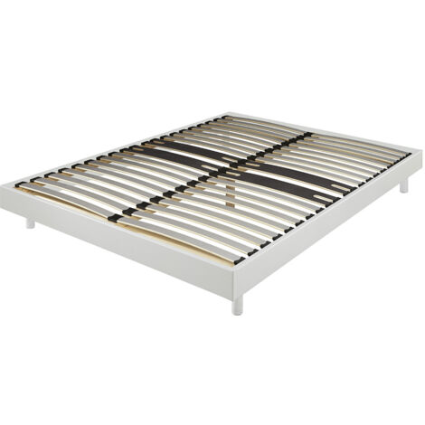 DREAMKIT - Sommier à Assembler 140x190 Finition Blanc