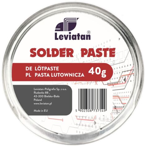 D.RECT Pasta per Saldatura  Solder Paste SMD  Grasso Saldante Barattolo come Liquido per Saldatura  per la Saldatura  di Elementi  di Costruzione Montabili su Superficie, 40 g