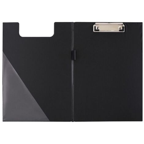 D.RECT - Tableau PVC A4 avec clip - noir, organisation de documents