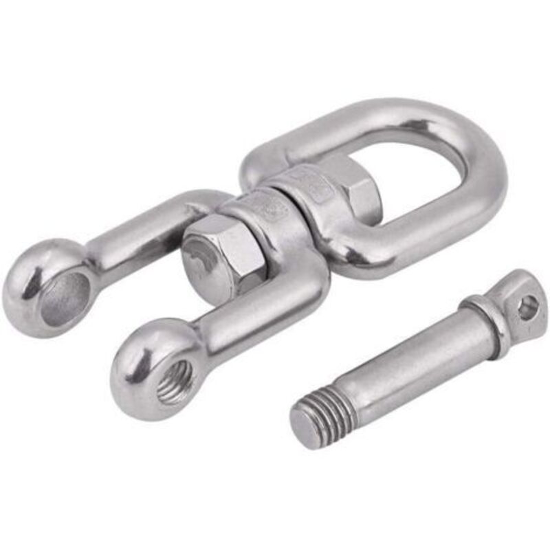 Image of Drehbarer Schäkel, Drehringschäkelvorrichtung aus robustem Edelstahl 304 (12 mm)