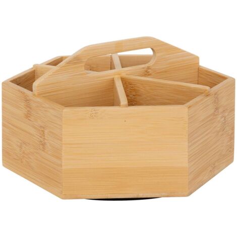 Drehbarer teeorganisator aus bambus - 5five