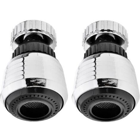 Drehbarer Wasserhahn-Aerator 360° mit Luxus-Sprüher, Wassersparend, Druckfilter, Küchenzubehör, 2 Stück