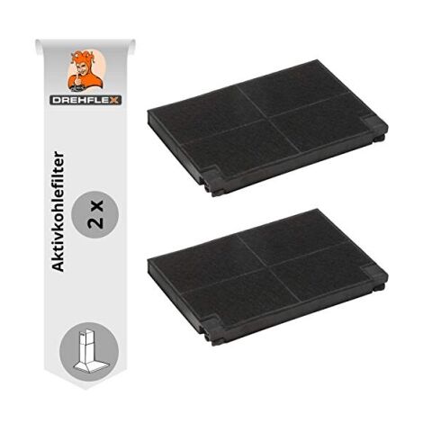 DREHFLEX-AK17-2-Lot de 2/Filtre à charbon/Filtre à charbon actif/Filtre/Filtre anti-odeurs Compatible avec div. Hottes pour AEG/