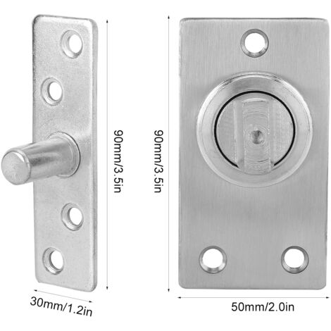 Drehgelenk aus Aluminium – Kugelgelenk für Drehtüren – Edelstahl – 360°-Drehung – Maximale Traglast 180 kg