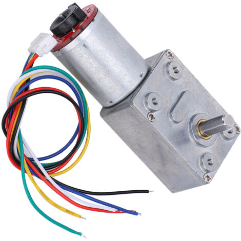 Drehmomentstarker Schneckengetriebemotor mit Encoder, 12V Gleichstrommotor JGY371 400RPM