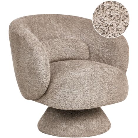 Drehsessel LIEKSA Bouclé Beige