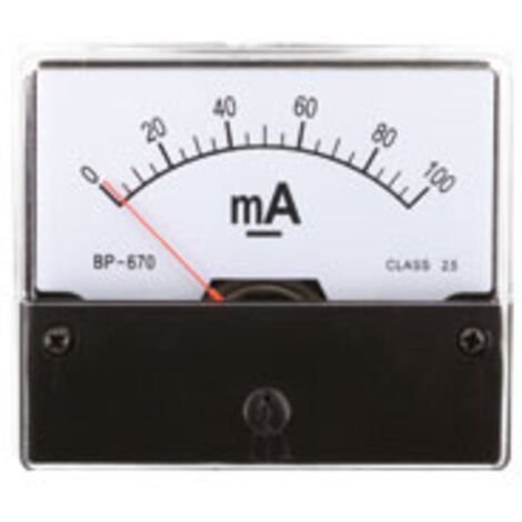 Drehspul-Einbauinstrument, 0...100 mA-