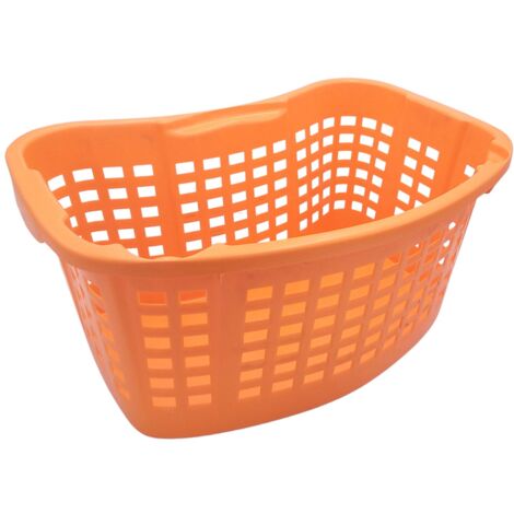 Drehstapelkorb 59x40cm Wäschekorb Aufbewahrungskorb Spielzeugkiste Kunststoff - orange
