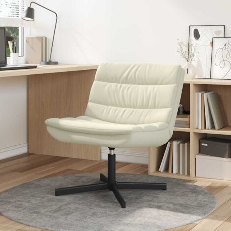 Drehstuhl Creme 63 x 75 x 76 cm PU vidaXL