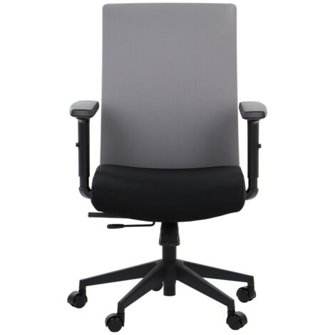 Drehstuhl mit ausziehbarer Sitzfläche RIVERTON F/L - verschiedene Farben - schwarz-grau