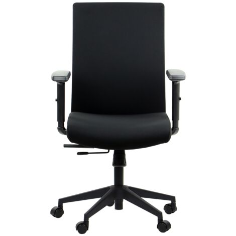 Drehstuhl mit ausziehbarer Sitzfläche RIVERTON F/L - verschiedene Farben - schwarz-schwarz