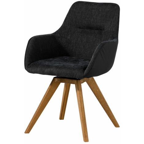 Drehstuhl Wildeiche 56x60x87 schwarz TACOMA 11